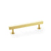 Alexander & Wilks Cupboard Handles Satin Brass AW - Square T-Bar Cabinet Pull Handle -128mm