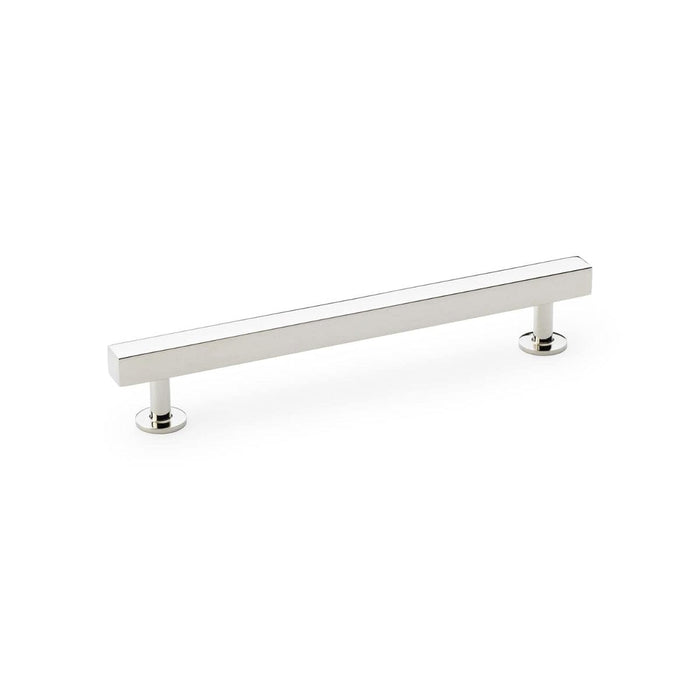 Alexander & Wilks Cupboard Handles Polished Nickel AW - Square T-Bar Cabinet Pull Handle - 160mm