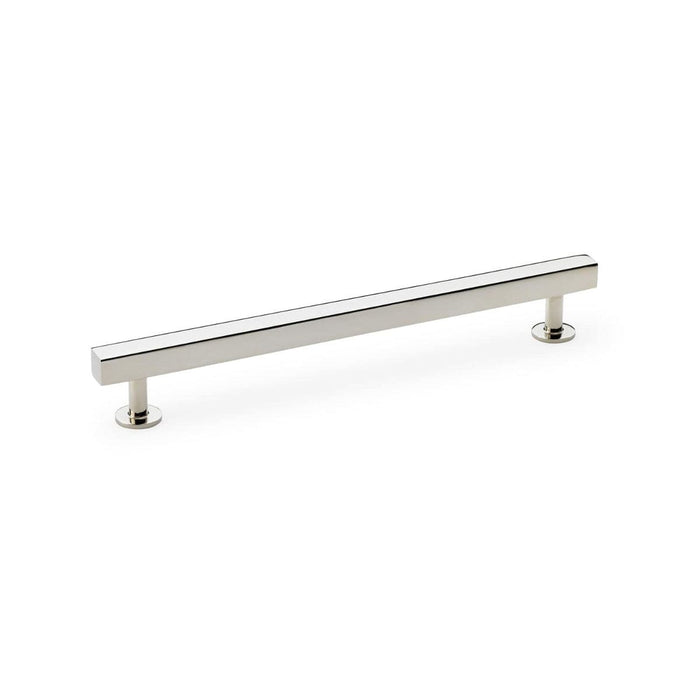 Alexander & Wilks Cupboard Handles Polished Nickel AW - Square T-Bar Cabinet Pull Handle -192mm