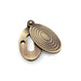 Alexander & Wilks Escutcheons Antique Brass AW - Standard Key Profile Ellipse Escutcheon with Christoph Design Cover