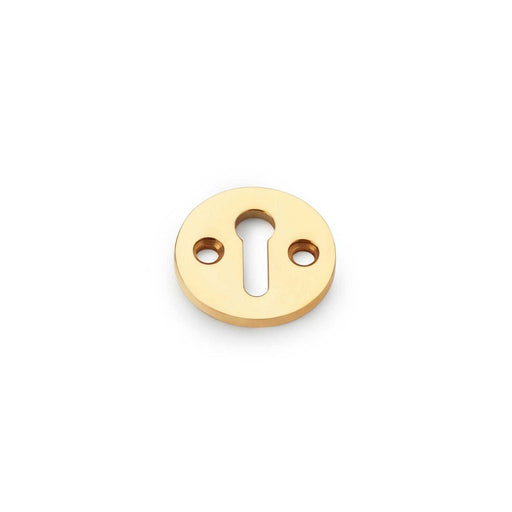 Alexander & Wilks Escutcheons Unlacquered Brass AW - Standard Profile Round Escutcheon