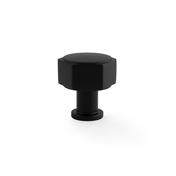 Alexander & Wilks Cupboard Knob Black / 33mm AW VESPER HEX CABINET KNOB