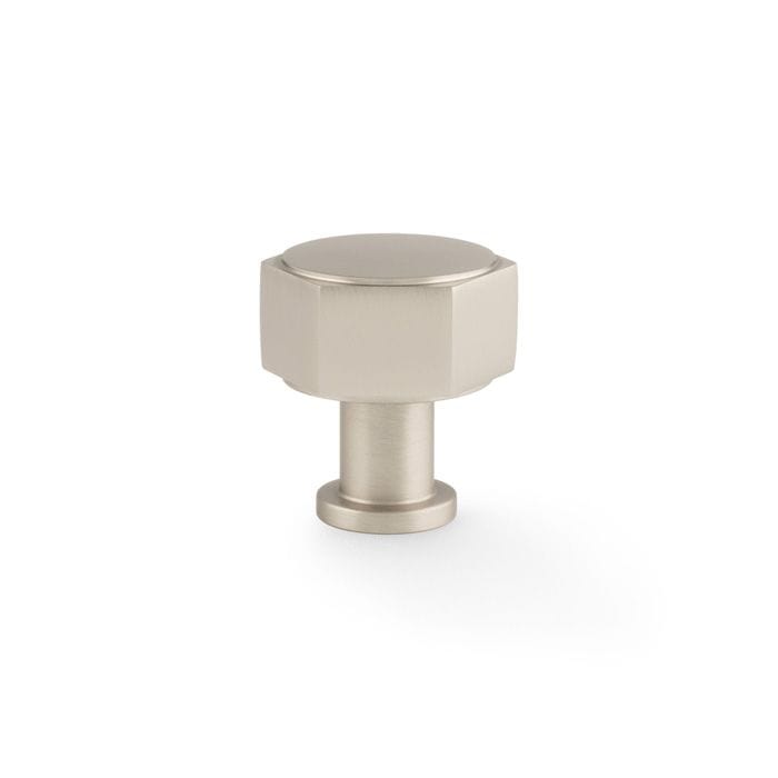 Alexander & Wilks Cupboard Knob Satin Nickel / 33mm AW VESPER HEX CABINET KNOB