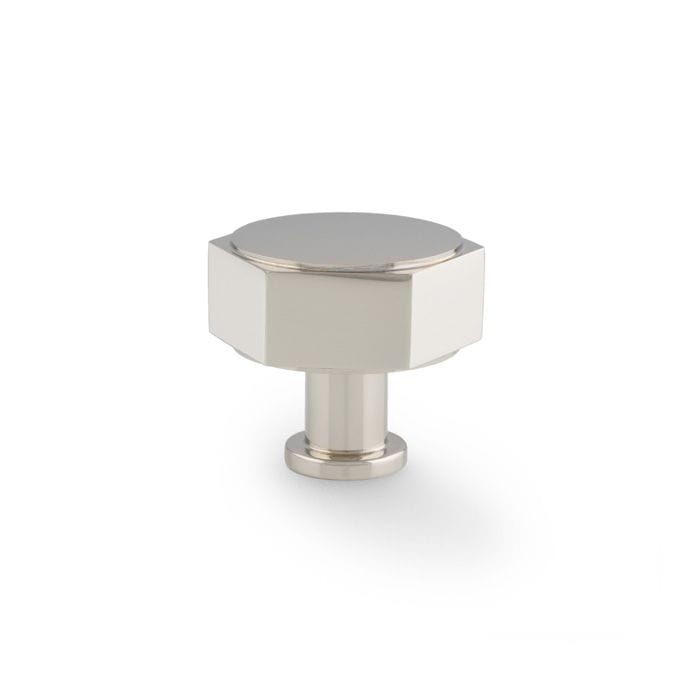 Alexander & Wilks Cupboard Knob Polished Nickel / 40mm AW VESPER HEX CABINET KNOB