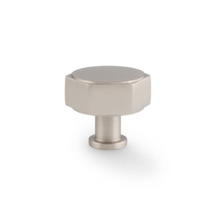 Alexander & Wilks Cupboard Knob Satin Nickel / 40mm AW VESPER HEX CABINET KNOB