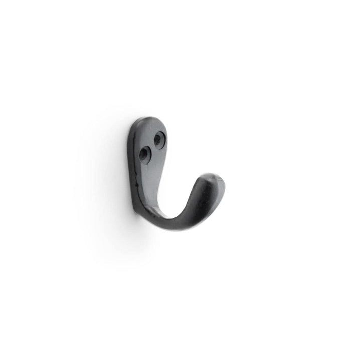 Alexander & Wilks Robe Hooks Black AW - Victorian Single Robe Hook