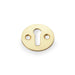 Alexander & Wilks Escutcheons Polished Brass AW - Victorian Standard Profile Escutcheon