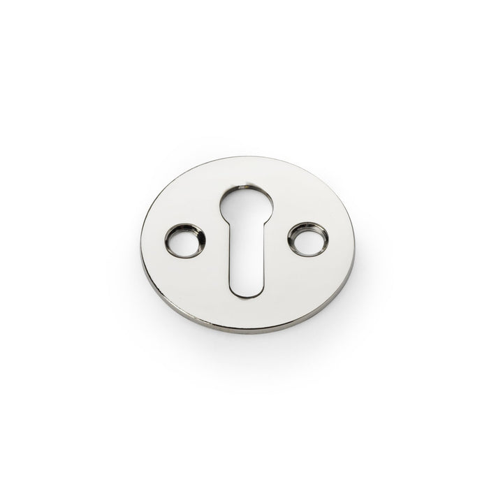 Alexander & Wilks Escutcheons Polished Nickel AW - Victorian Standard Profile Escutcheon