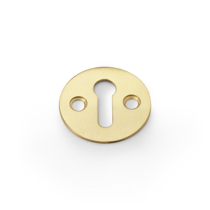 Alexander & Wilks Escutcheons Satin Brass AW - Victorian Standard Profile Escutcheon