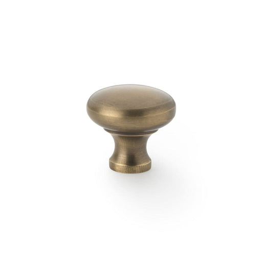 Alexander & Wilks Cupboard Knob Antique Brass AW WADE ROUND CABINET KNOB 32MM