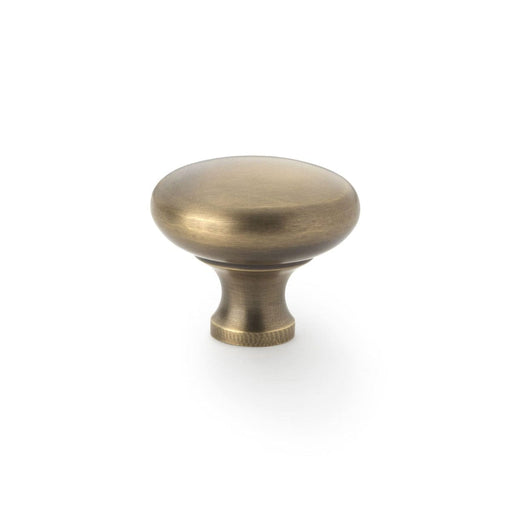 Alexander & Wilks Cupboard Knob Antique Brass AW WADE ROUND CABINET KNOB 38MM