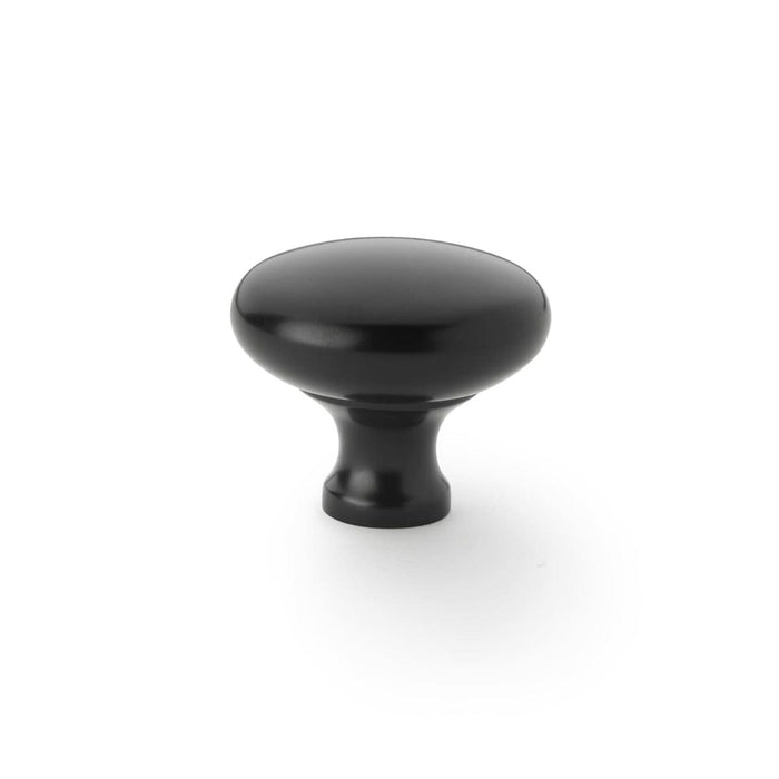 Alexander & Wilks Cupboard Knob Black AW WADE ROUND CABINET KNOB 38MM