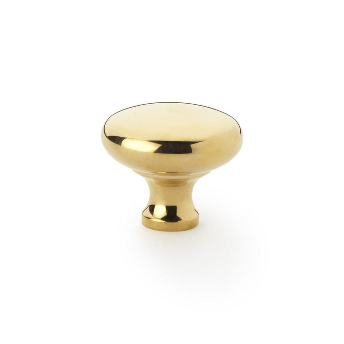 Alexander & Wilks Cupboard Knob Polished Brass AW WADE ROUND CABINET KNOB 38MM