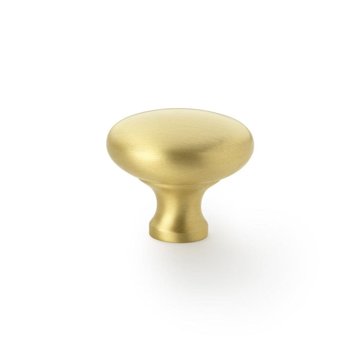 Alexander & Wilks Cupboard Knob Satin Brass AW WADE ROUND CABINET KNOB 38MM