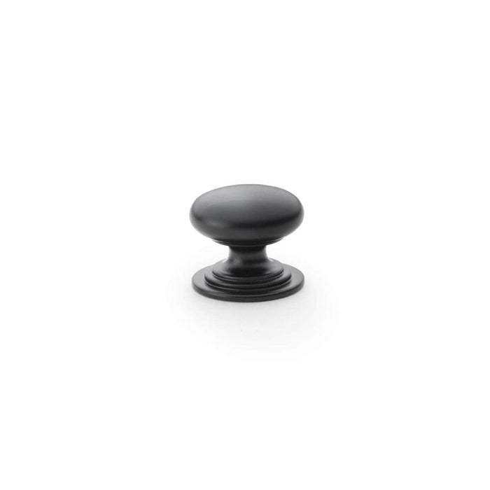 Alexander & Wilks Cupboard Knob AW - Waltz Round Cupboard Knob on Stepped Rose