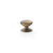 Alexander & Wilks Cupboard Knob Antique Brass / 25mm AW - Waltz Round Cupboard Knob on Stepped Rose