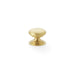 Alexander & Wilks Cupboard Knob Satin Brass / 25mm AW - Waltz Round Cupboard Knob on Stepped Rose