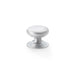 Alexander & Wilks Cupboard Knob Satin Chrome / 32mm AW - Waltz Round Cupboard Knob on Stepped Rose