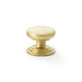 Alexander & Wilks Cupboard Knob Satin Brass / 38mm AW - Waltz Round Cupboard Knob on Stepped Rose