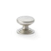 Alexander & Wilks Cupboard Knob Satin Nickel / 38mm AW - Waltz Round Cupboard Knob on Stepped Rose