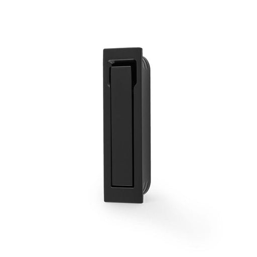 Alexander & Wilks Flush Pull Handles Square Sliding Door Edge Pull - Black