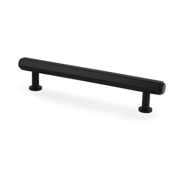 Alexander & Wilks Pull Handles Black / 128mm VESPER HEX T-BAR CABINET PULL