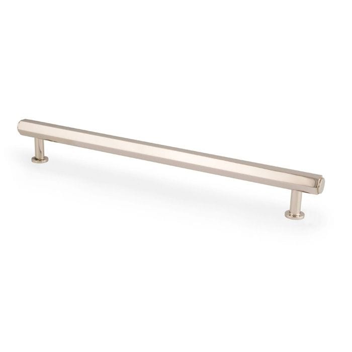 Alexander & Wilks Pull Handles Polished NIckel / 224mm VESPER HEX T-BAR CABINET PULL