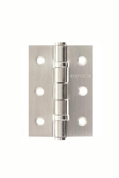 Atlantic Hinges Satin Stainless Steel Atlantic Ball Bearing Hinges 3" x 2" x 2mm