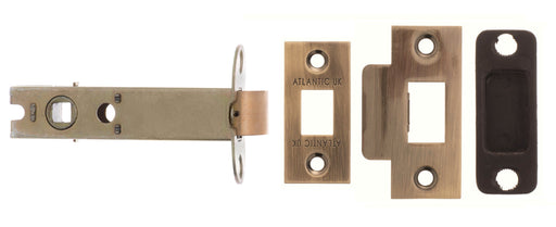 Atlantic Latches Antique Brass Atlantic Bolt Through Tubular Latch 2.5″