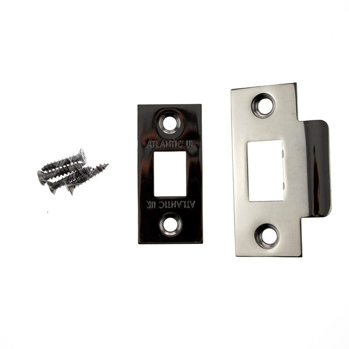 Atlantic Latches Black Nickel Atlantic Latch Face Plate Kit