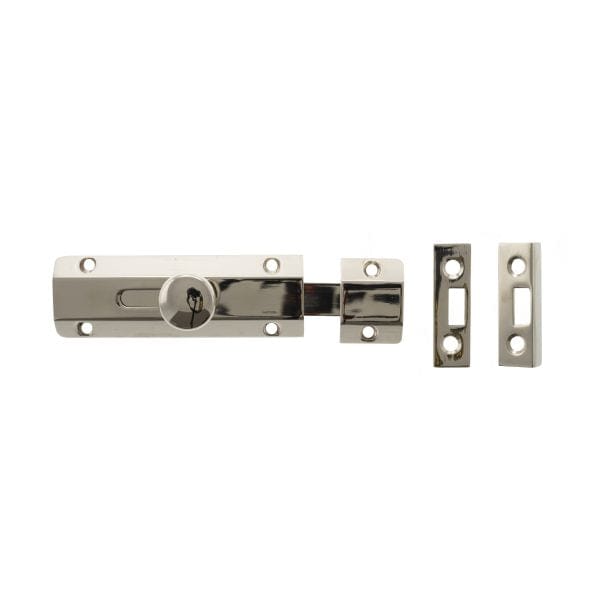 Atlantic Bolts Polished Nickel Atlantic Solid Brass Surface Door Bolt 4″