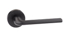 Atlantic Handles Matt Black CleanTouch Anti-Bac Forme Milly Designer Lever on Minimal Round Rose