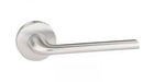 Atlantic Handles Satin Chrome CleanTouch Anti-Bac Forme Milly Designer Lever on Minimal Round Rose