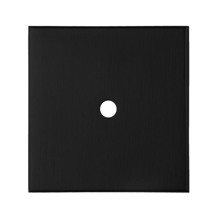 Atlantic Knob Backplates 40mm X 40mm / Matt Black Cupboard knob Backplate