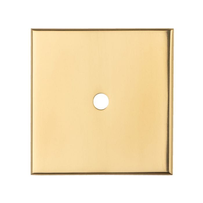 Atlantic Knob Backplates 40mm X 40mm / Polished Brass Cupboard knob Backplate