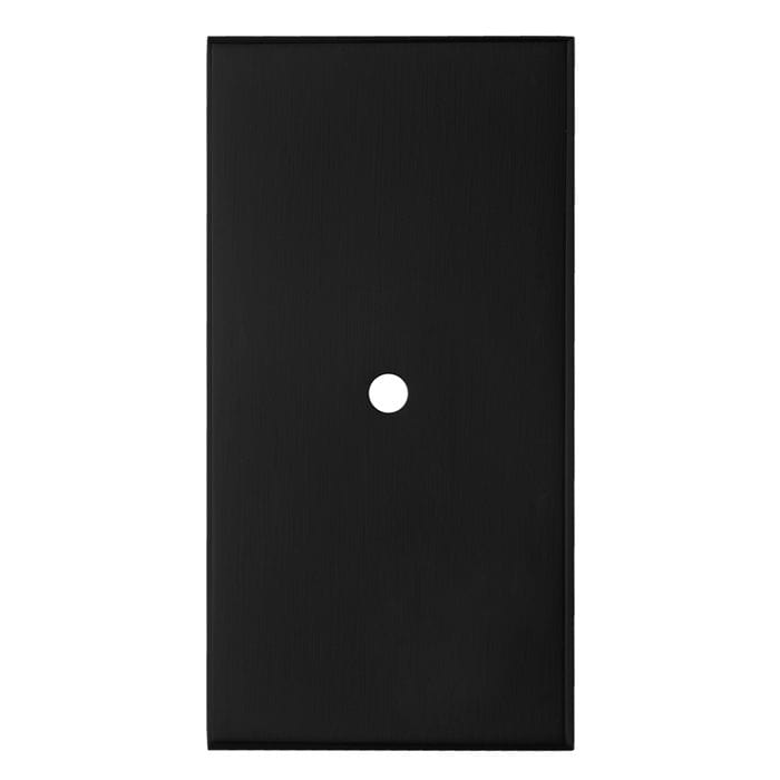 Atlantic Knob Backplates 76mm X 40mm / Matt Black Cupboard knob Backplate