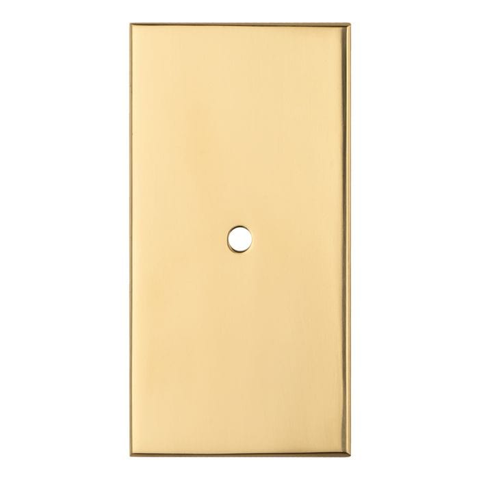 Atlantic Knob Backplates 76mm X 40mm / Polished Brass Cupboard knob Backplate