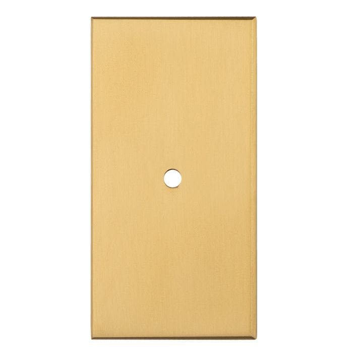 Atlantic Knob Backplates 76mm X 40mm / Satin Brass Cupboard knob Backplate