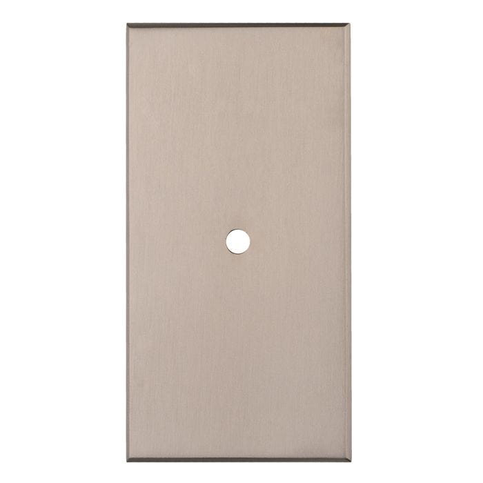 Atlantic Knob Backplates 76mm X 40mm / Satin Nickel Cupboard knob Backplate