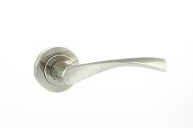 Atlantic Handles Satin Nickel/Polished Nickel Eco Aqua Aluminium Lever on Round Rose