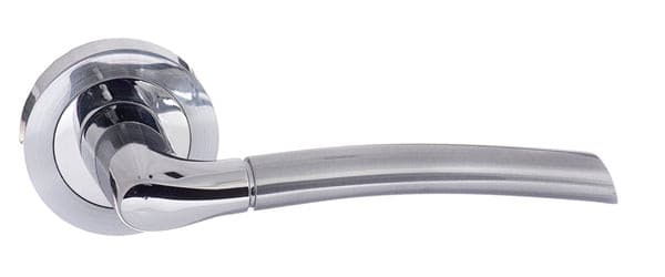 Atlantic Handles Satin Chrome/Polished Chrome Eco Swell Aluminium Lever on Round Rose