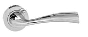 Atlantic Handles Polished Chrome Eco Wave Aluminium Lever on Round Rose