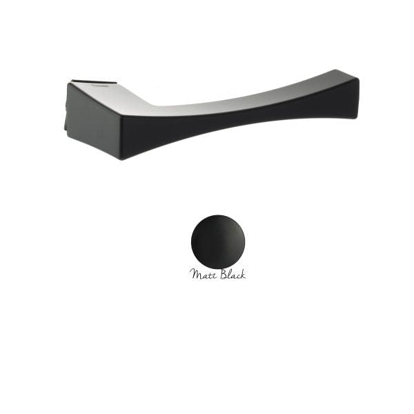 Atlantic Handles Forme Artemide Lever Door Handle on Concealed Square Rose – Matt Black