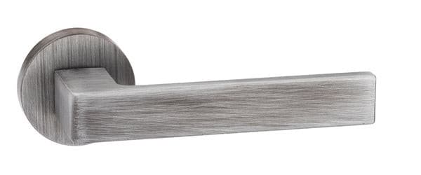 Atlantic Handles Urban Graphite Forme Asti Designer Lever on Minimal Round Rose