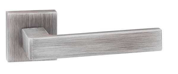 Atlantic Handles Urban Graphite Forme Asti Designer Lever on Minimal Square Rose