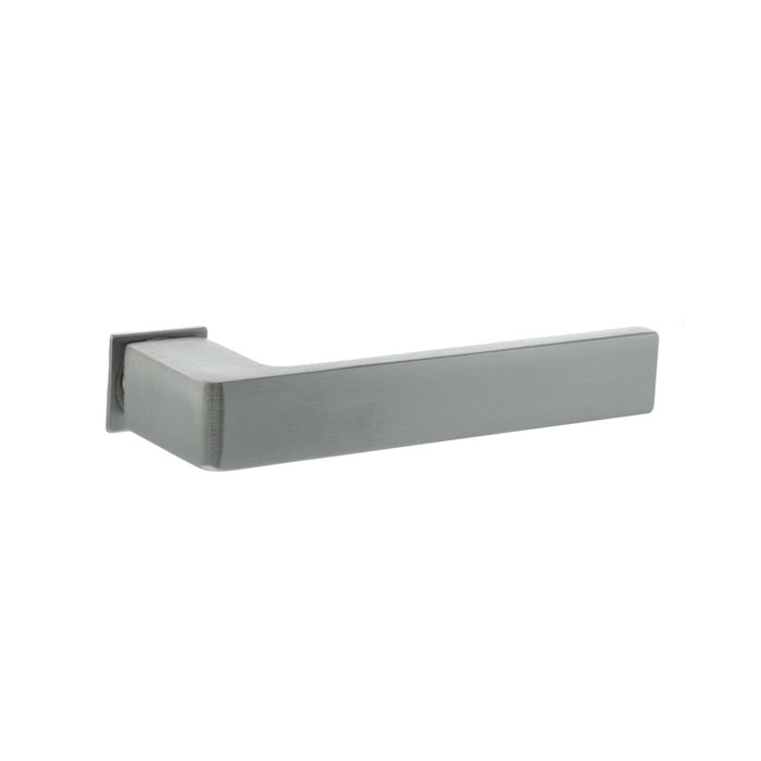 Atlantic Handles Satin Chrome Forme Asti Lever Door Handle on Concealed Square Rose – Available in 7 finishes