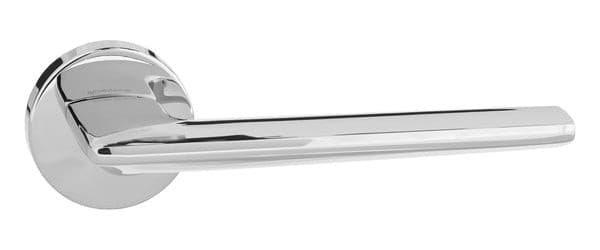 Atlantic Handles Polished Chrome Forme Boston Designer Lever on Minimal Round Rose