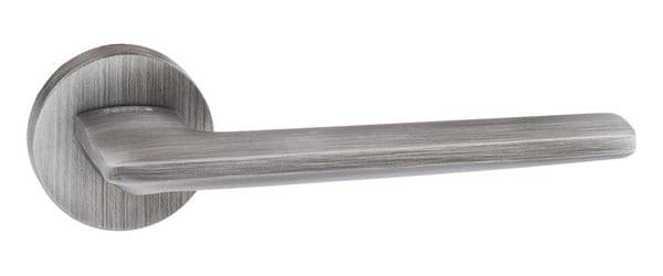 Atlantic Handles Urban Graphite Forme Boston Designer Lever on Minimal Round Rose