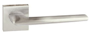 Atlantic Handles Satin Chrome Forme Boston Designer Lever on Minimal Square Rose