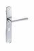 Atlantic Handles Polished Chrome Forme Brigette Solid Brass Key Lever on Backplate